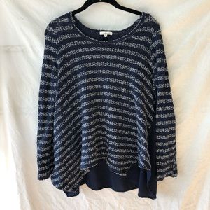 Pleione | knit | blue | marl | small | striped